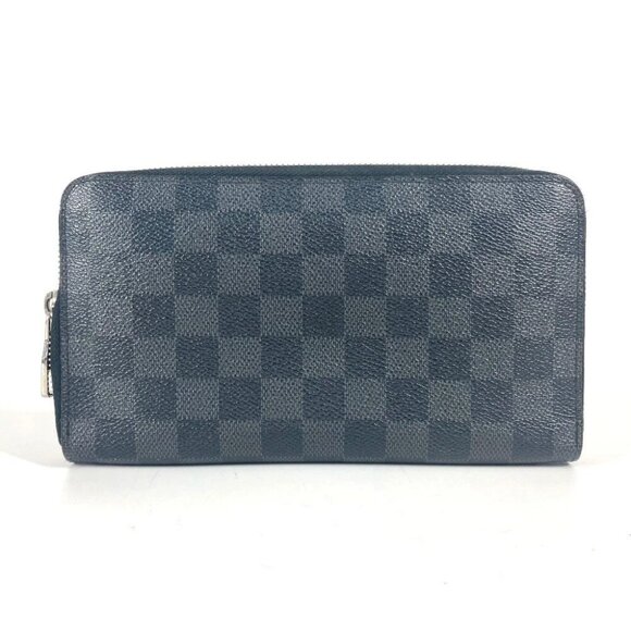 LOUIS VUITTON N63077 Damier Graphite Zippy Organizer Zip Around Long Wallet - Picture 1 of 16